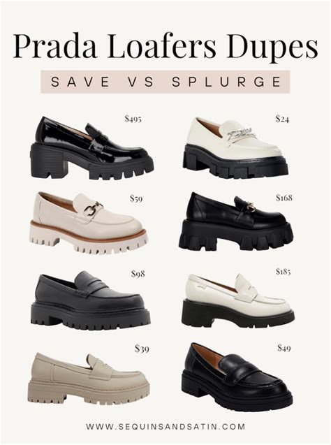 women's prada loafers dupe|fila prada look alike.